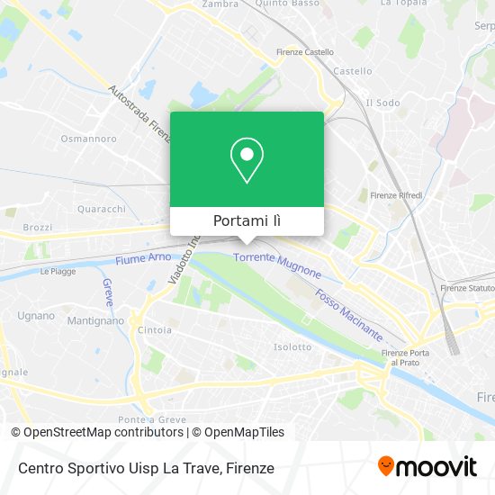 Mappa Centro Sportivo Uisp La Trave