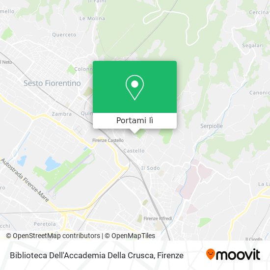 Mappa Biblioteca Dell'Accademia Della Crusca