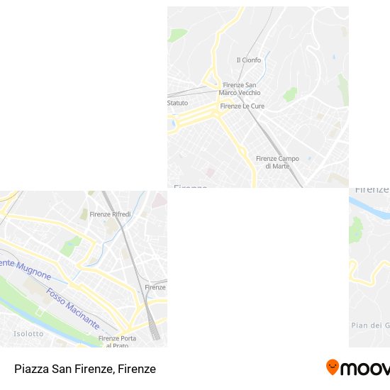 Mappa Piazza San Firenze