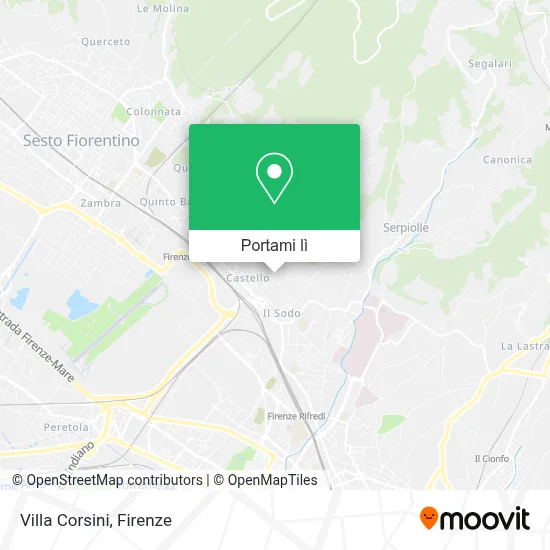 Mappa Villa Corsini
