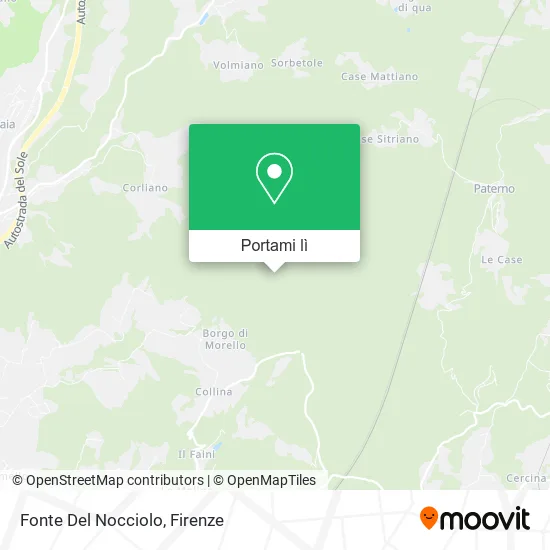 Mappa Fonte Del Nocciolo