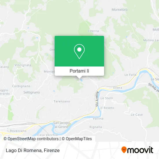 Mappa Lago Di Romena
