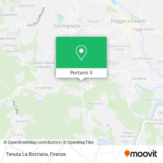 Mappa Tenuta La Borriana