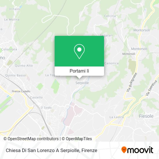 Mappa Chiesa Di San Lorenzo A Serpiolle