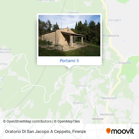 Mappa Oratorio Di San Jacopo A Ceppeto