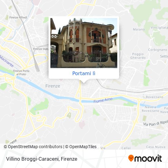 Mappa Villino Broggi-Caraceni