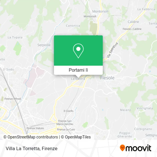 Mappa Villa La Torretta