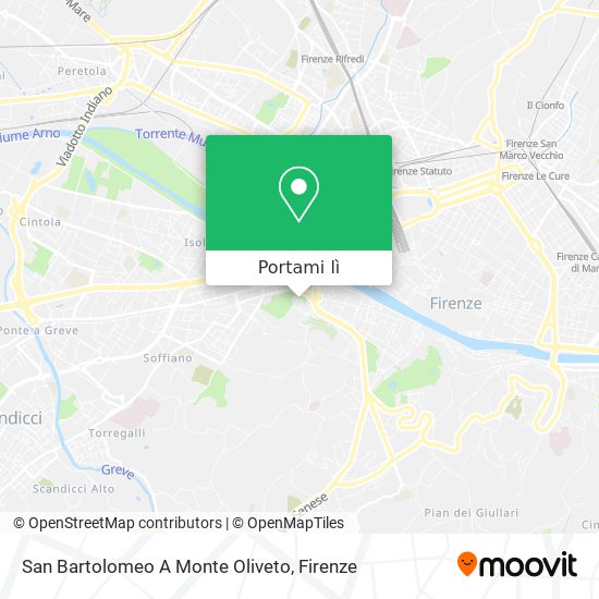 Mappa San Bartolomeo A Monte Oliveto