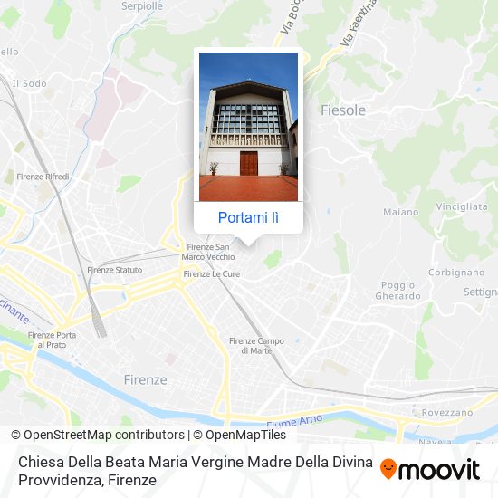 Mappa Chiesa Della Beata Maria Vergine Madre Della Divina Provvidenza