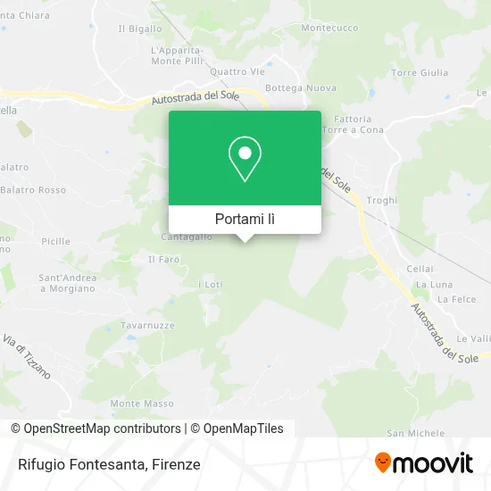 Mappa Rifugio Fontesanta