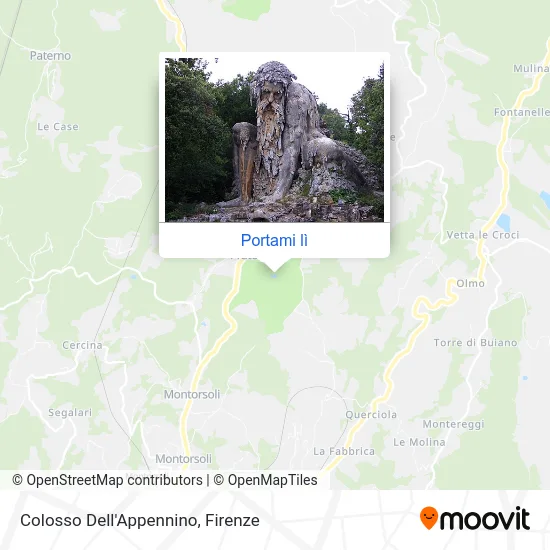 Mappa Colosso Dell'Appennino