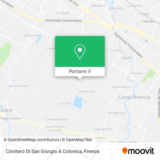 Mappa Cimitero Di San Giorgio A Colonica