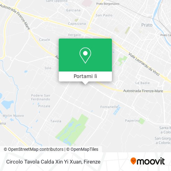 Mappa Circolo Tavola Calda Xin Yi Xuan