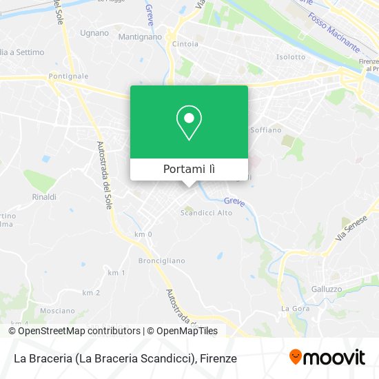 Mappa La Braceria (La Braceria Scandicci)