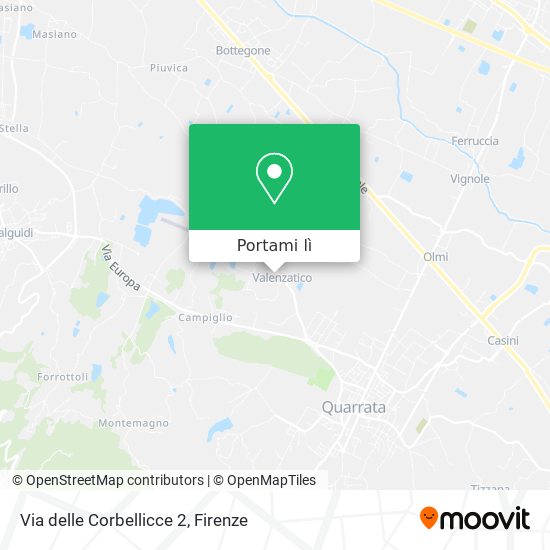 Mappa Via delle Corbellicce 2
