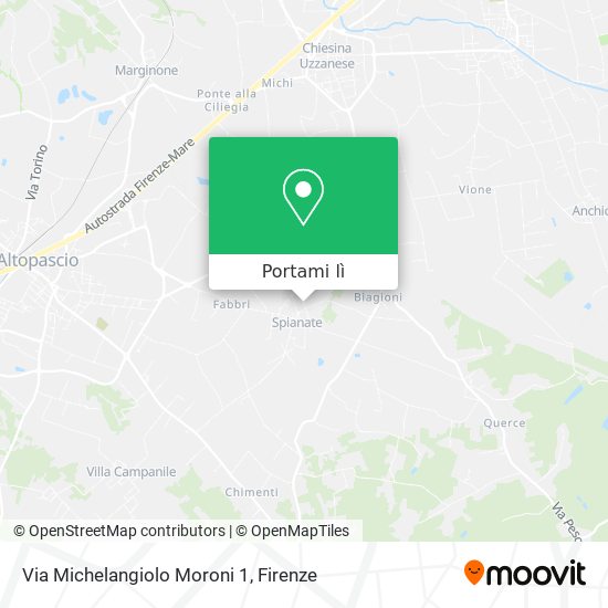 Mappa Via Michelangiolo Moroni 1