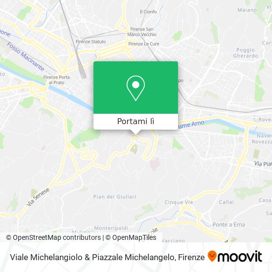 Mappa Viale Michelangiolo & Piazzale Michelangelo
