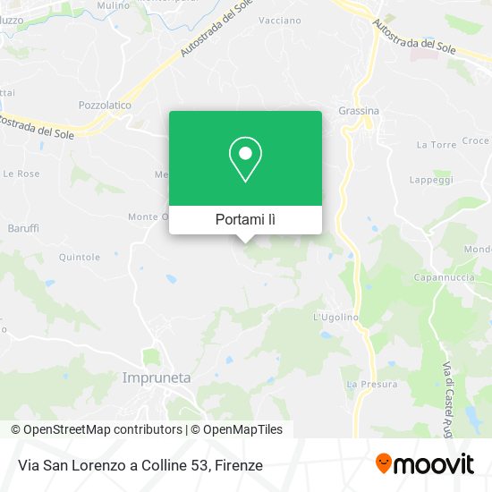 Mappa Via San Lorenzo a Colline 53