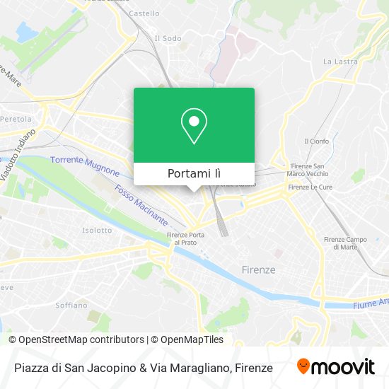 Mappa Piazza di San Jacopino & Via Maragliano