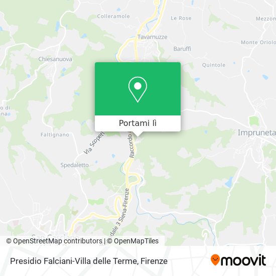 Mappa Presidio Falciani-Villa delle Terme