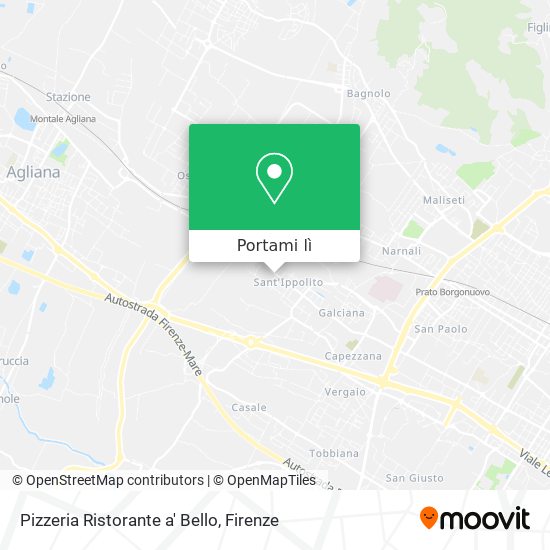 Mappa Pizzeria Ristorante a' Bello