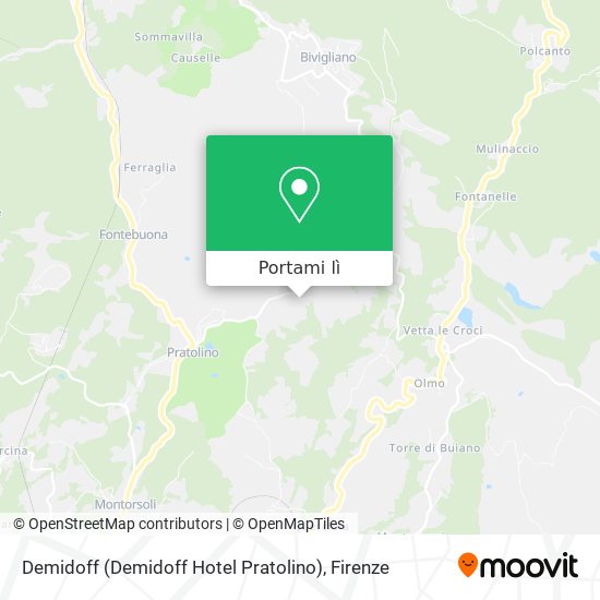 Mappa Demidoff (Demidoff Hotel Pratolino)