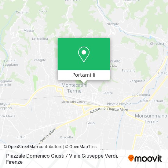 Mappa Piazzale Domenico Giusti / Viale Giuseppe Verdi