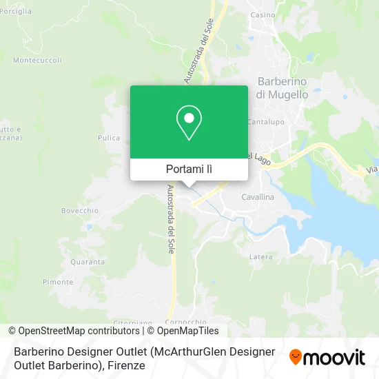 Mappa Barberino Designer Outlet