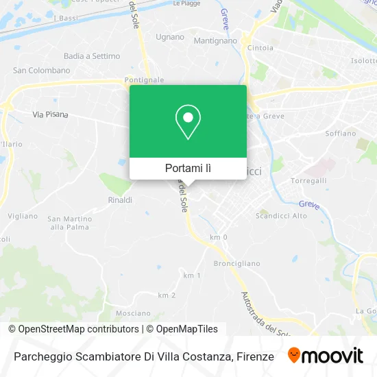 Mappa Parcheggio Scambiatore Di Villa Costanza