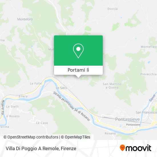 Mappa Villa Di Poggio A Remole