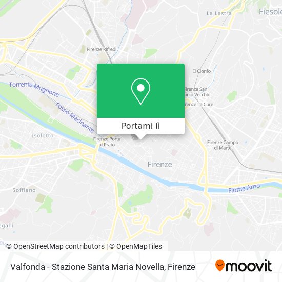 Mappa Valfonda - Stazione Santa Maria Novella