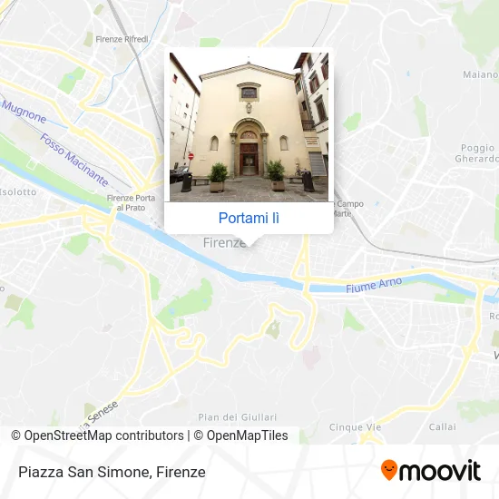Mappa Piazza San Simone