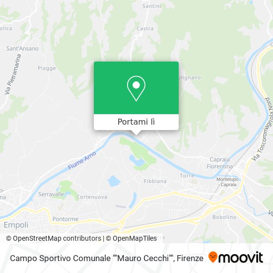 Mappa Campo Sportivo Comunale ""Mauro Cecchi""