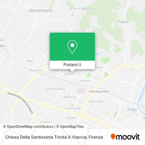 Mappa Chiesa Della Santissima Trinità A Viaccia