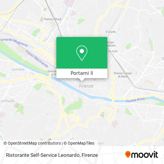 Mappa Ristorante Self-Service Leonardo