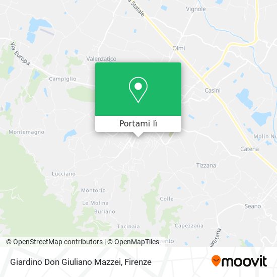 Mappa Giardino Don Giuliano Mazzei