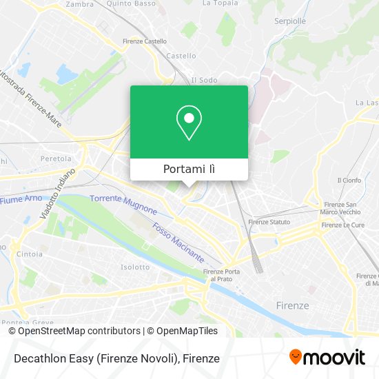 Mappa Decathlon Easy (Firenze Novoli)