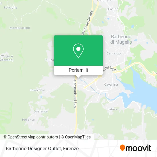 Mappa Barberino Designer Outlet