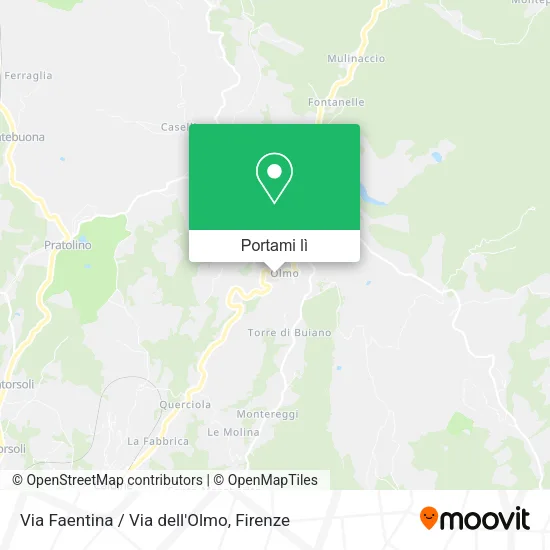 Mappa Via Faentina / Via dell'Olmo
