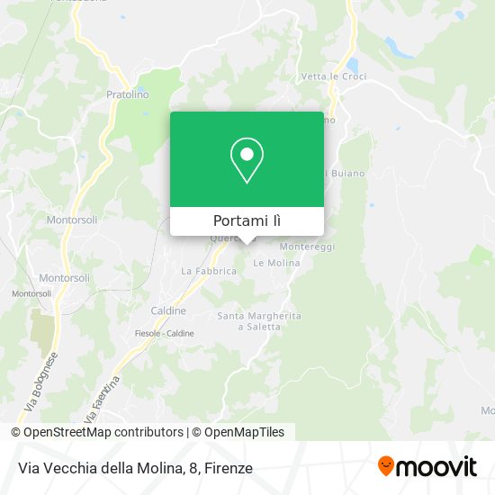 Mappa Via Vecchia della Molina, 8