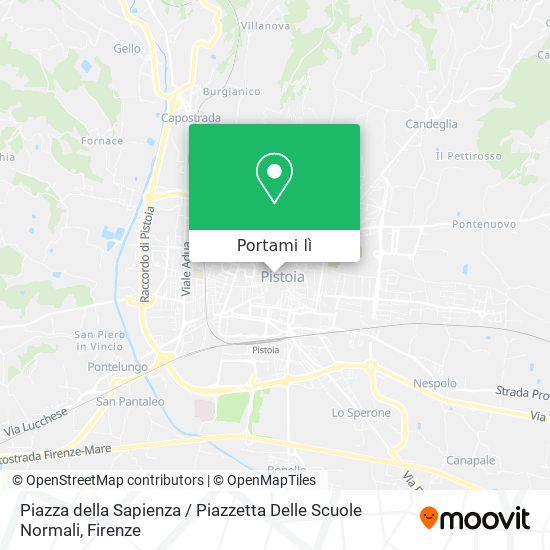 Mappa Piazza della Sapienza / Piazzetta Delle Scuole Normali