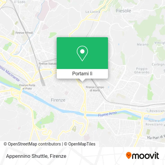 Mappa Appennino Shuttle