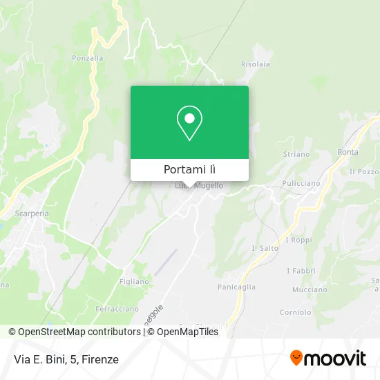 Mappa Via E. Bini, 5