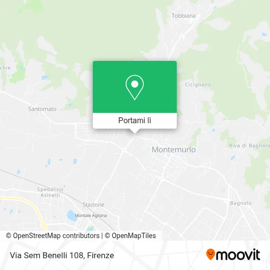 Mappa Via Sem Benelli 108