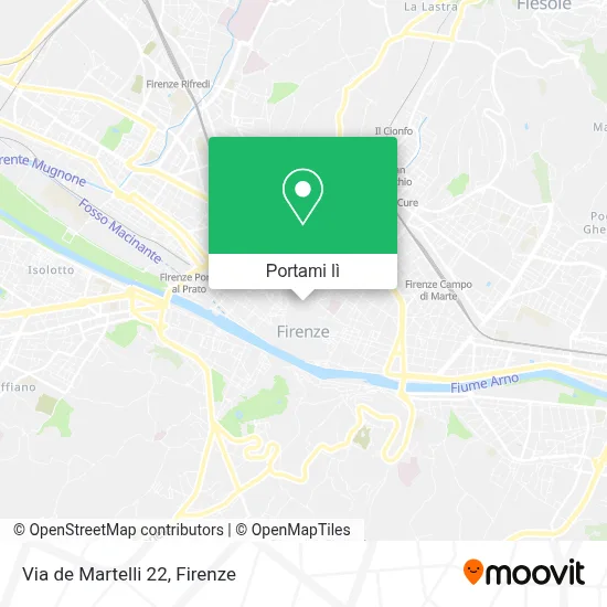 Mappa Via de  Martelli  22