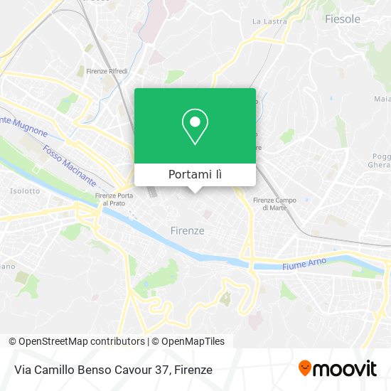 Mappa Via Camillo Benso Cavour  37
