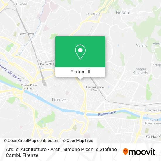 Mappa Ark. e' Architetture - Arch. Simone Picchi e Stefano Cambi