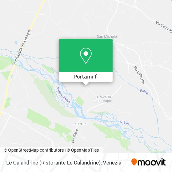 Mappa Le Calandrine (Ristorante Le Calandrine)