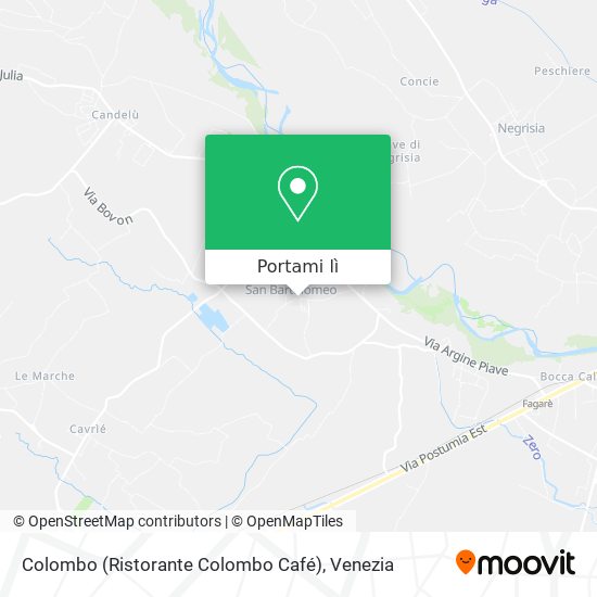 Mappa Colombo (Ristorante Colombo Café)