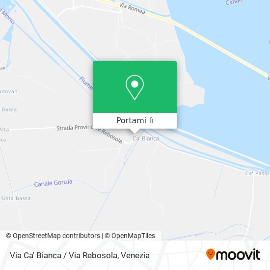 Mappa Via Ca' Bianca / Via Rebosola